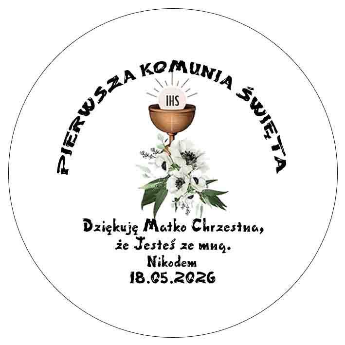 Przypinka na komunię świętą 4
