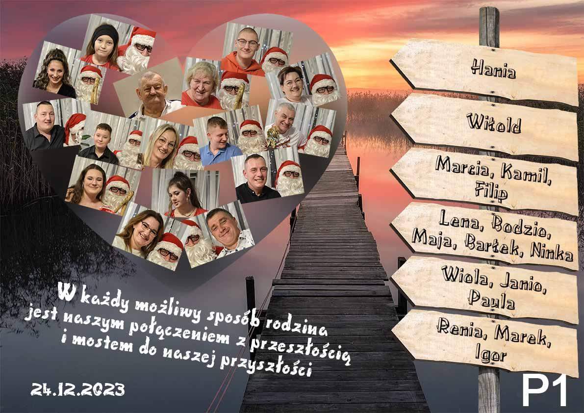 Plakat rodzina ze zdjęciem